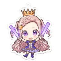 Utakata Shirabe - Acrylic Key Chain - Key Chain - VTuber Size-70 x 70 (mm)