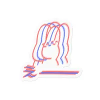 Zaku - Stickers - VTuber Size-100 x 100 (mm)