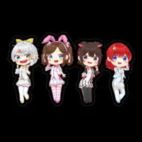Suzune - Stickers - VTuber Size-100 x 100 (mm)