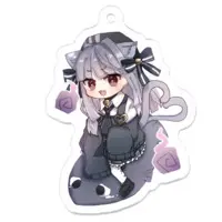 白栖 - Acrylic Key Chain - Key Chain - VTuber Size-50 x 50 (mm)