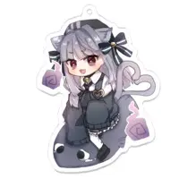 白栖 - Acrylic Key Chain - Key Chain - VTuber Size-70 x 70 (mm)