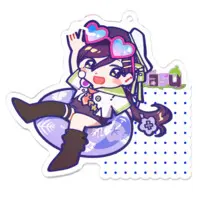 nasu - Acrylic Key Chain - Key Chain - VTuber Size-70 x 70 (mm)