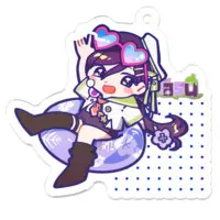 nasu - Acrylic Key Chain - Key Chain - VTuber Size-50 x 50 (mm)