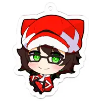 hako&Santa ch. はこサン - Acrylic Key Chain - Key Chain - VTuber Size-50 x 50 (mm)