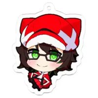 hako&Santa ch. はこサン - Acrylic Key Chain - Key Chain - VTuber Size-50 x 50 (mm)