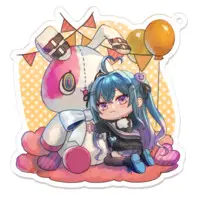 戦慄木 れろ - Acrylic Key Chain - Key Chain - VTuber Size-70 x 70 (mm)
