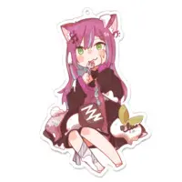 糺音イオ - Acrylic Key Chain - Key Chain - VTuber Size-100 x 100 (mm)