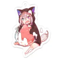 糺音イオ - Acrylic Key Chain - Key Chain - VTuber Size-50 x 50 (mm)