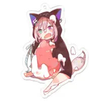 糺音イオ - Acrylic Key Chain - Key Chain - VTuber Size-70 x 70 (mm)