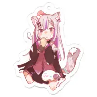 糺音イオ - Acrylic Key Chain - Key Chain - VTuber Size-50 x 50 (mm)