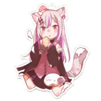 糺音イオ - Acrylic Key Chain - Key Chain - VTuber Size-100 x 100 (mm)