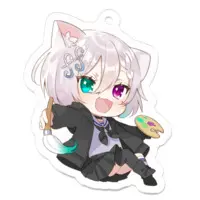 糺音イオ - Acrylic Key Chain - Key Chain - VTuber Size-50 x 50 (mm)