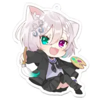 糺音イオ - Acrylic Key Chain - Key Chain - VTuber Size-70 x 70 (mm)