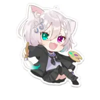 糺音イオ - Acrylic Key Chain - Key Chain - VTuber Size-100 x 100 (mm)