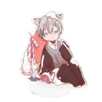 糺音イオ - Acrylic stand - VTuber Size-100x100mm