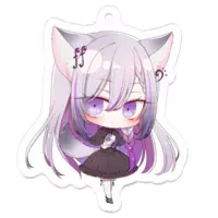 糺音イオ - Acrylic Key Chain - Key Chain - VTuber Size-50 x 50 (mm)