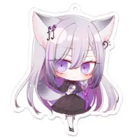 糺音イオ - Acrylic Key Chain - Key Chain - VTuber Size-70 x 70 (mm)