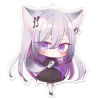 糺音イオ - Acrylic Key Chain - Key Chain - VTuber Size-100 x 100 (mm)