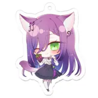 糺音イオ - Acrylic Key Chain - Key Chain - VTuber Size-50 x 50 (mm)