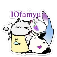 糺音イオ - Acrylic Key Chain - Key Chain - VTuber Size-70 x 70 (mm)