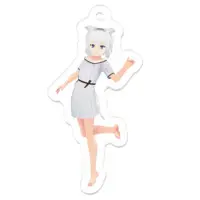 振上シロネ - Acrylic Key Chain - Key Chain - VTuber Size-50 x 50 (mm)