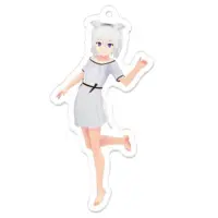 振上シロネ - Acrylic Key Chain - Key Chain - VTuber Size-70 x 70 (mm)