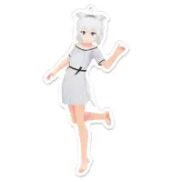 振上シロネ - Acrylic Key Chain - Key Chain - VTuber Size-100 x 100 (mm)