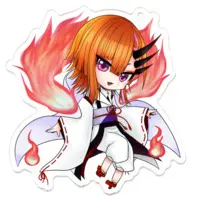 Itomori Taglu - Acrylic Key Chain - Key Chain - VTuber Size-70 x 70 (mm)