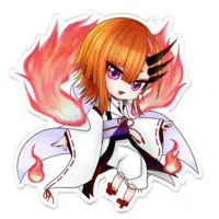 Itomori Taglu - Acrylic Key Chain - Key Chain - VTuber Size-100 x 100 (mm)