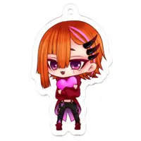 Itomori Taglu - Acrylic Key Chain - Key Chain - VTuber Size-50 x 50 (mm)