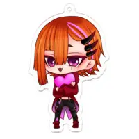 Itomori Taglu - Acrylic Key Chain - Key Chain - VTuber Size-70 x 70 (mm)