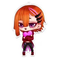 Itomori Taglu - Acrylic Key Chain - Key Chain - VTuber Size-100 x 100 (mm)