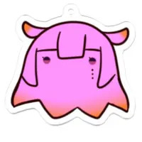 Itomori Taglu - Acrylic Key Chain - Key Chain - VTuber Size-50 x 50 (mm)