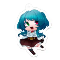 氷桜式まりおねっと - Acrylic Key Chain - Key Chain - VTuber Size-50 x 50 (mm)