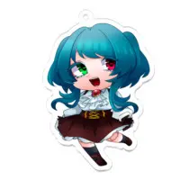 氷桜式まりおねっと - Acrylic Key Chain - Key Chain - VTuber Size-70 x 70 (mm)