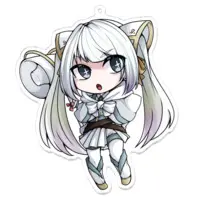 氷桜式まりおねっと - Acrylic Key Chain - Key Chain - VTuber Size-100 x 100 (mm)