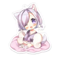 Inugami Yuki - Key Chain - Acrylic Key Chain - VTuber Size-70 x 70 (mm)