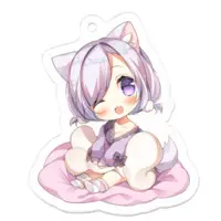 Inugami Yuki - Key Chain - Acrylic Key Chain - VTuber Size-50 x 50 (mm)
