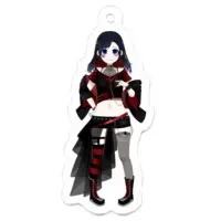 坂地もの子 - Acrylic Key Chain - Key Chain - VTuber Size-50 x 50 (mm)