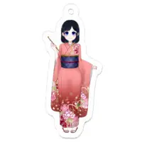 坂地もの子 - Acrylic Key Chain - Key Chain - VTuber Size-50 x 50 (mm)