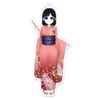 坂地もの子 - Acrylic Key Chain - Key Chain - VTuber Size-100 x 100 (mm)