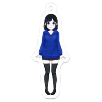 坂地もの子 - Acrylic Key Chain - Key Chain - VTuber Size-50 x 50 (mm)