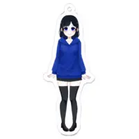 坂地もの子 - Acrylic Key Chain - Key Chain - VTuber Size-70 x 70 (mm)