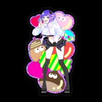 龍頭くりる - Stickers - VTuber Size-100 x 100 (mm)