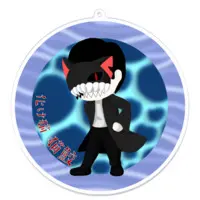 猫鮫 - Acrylic Key Chain - Key Chain - VTuber Size-100 x 100 (mm)