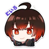 黒霧にいろ - Acrylic Key Chain - Key Chain - VTuber Size-100 x 100 (mm)