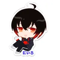 黒霧にいろ - Acrylic Key Chain - Key Chain - VTuber Size-70 x 70 (mm)