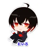 黒霧にいろ - Acrylic Key Chain - Key Chain - VTuber Size-100 x 100 (mm)