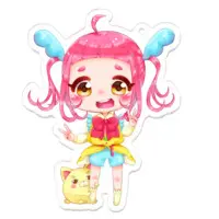 カルラ - Acrylic Key Chain - Key Chain - VTuber Size-70 x 70 (mm)