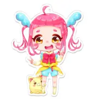 カルラ - Acrylic Key Chain - Key Chain - VTuber Size-100 x 100 (mm)
